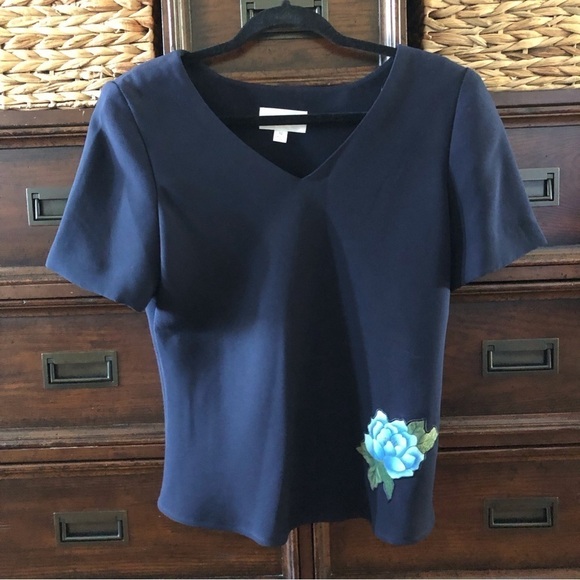 Vintage studio one blue knit top in size 12 - Picture 1 of 5